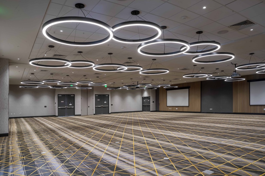 lighting in large event space available for your wedding